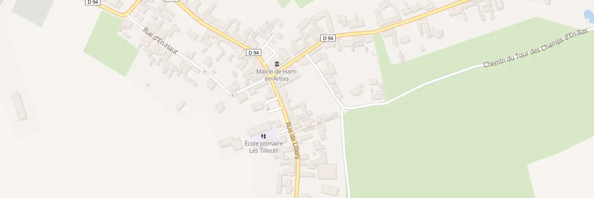 Plan du 38 Rue de Lillers à Ham-en-Artois