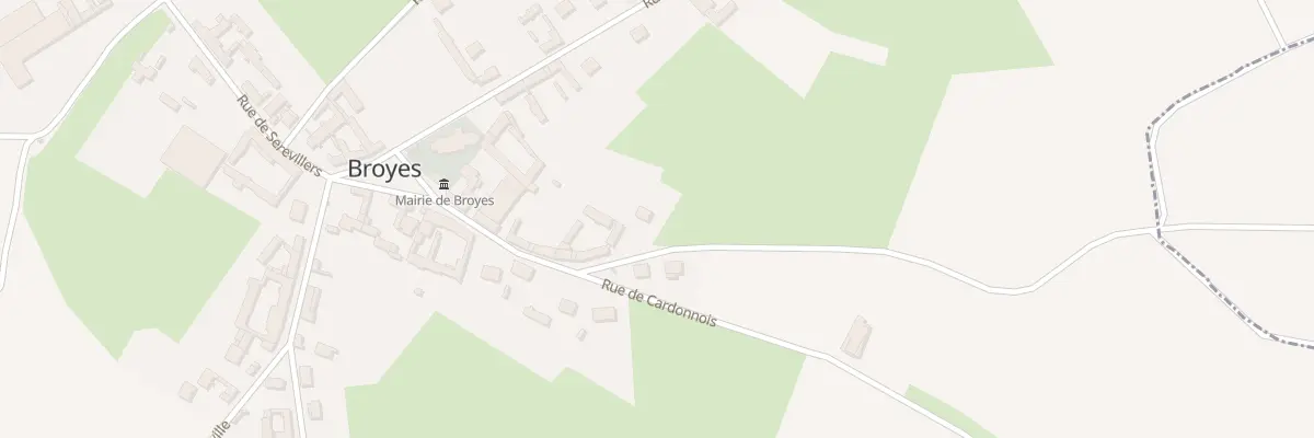 Plan du 9 Rue du Cardonnois à Broyes