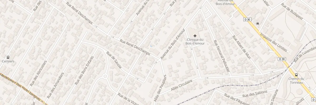 Plan du 77 Rue Rene Deschamps à Drancy