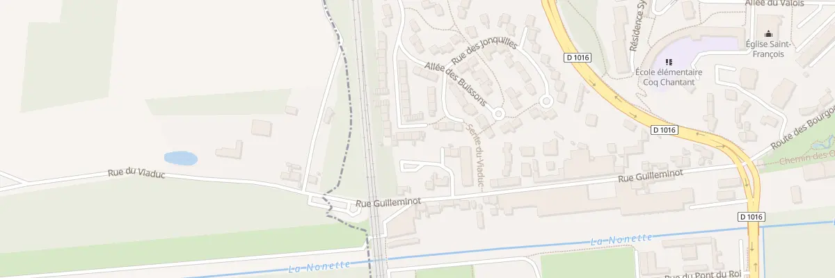 Plan du 1 Rue des Aubepines à Chantilly