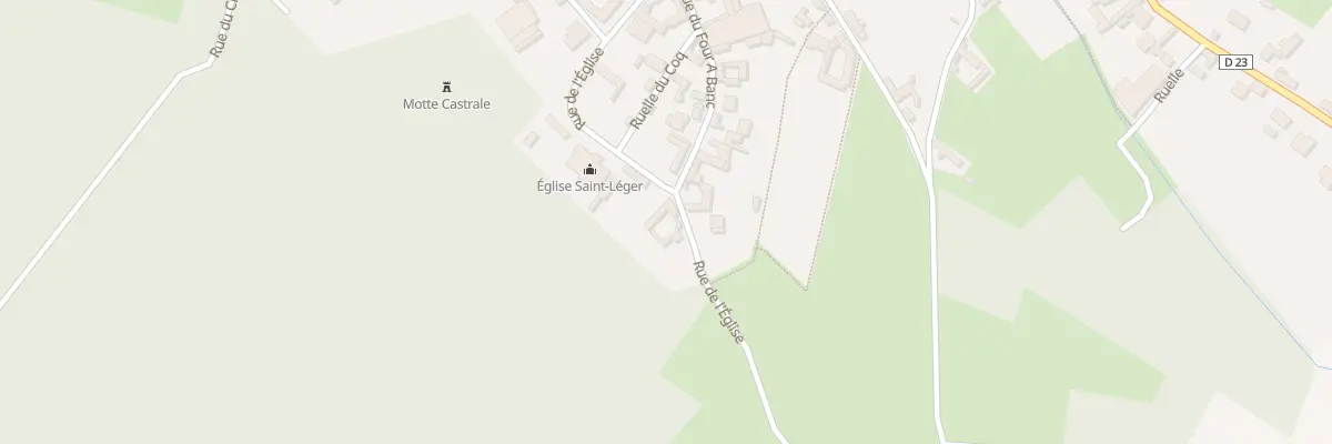 Plan du 6 Rue de l’Eglise à Toutencourt