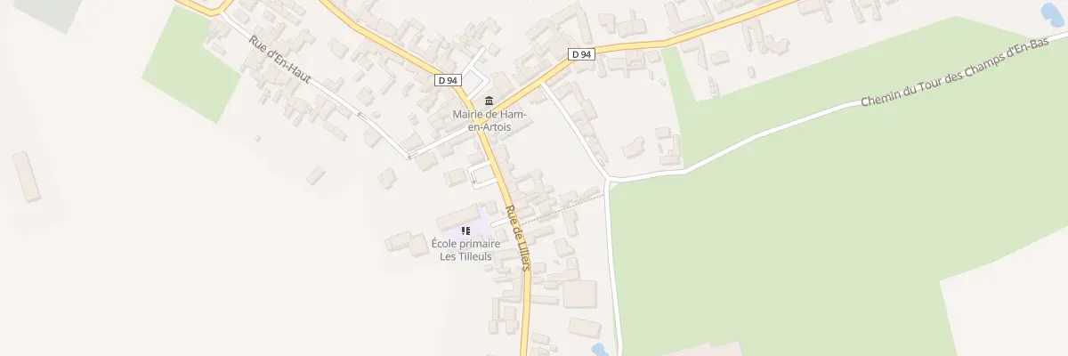 Plan du 36 Rue de Lillers à Ham-en-Artois