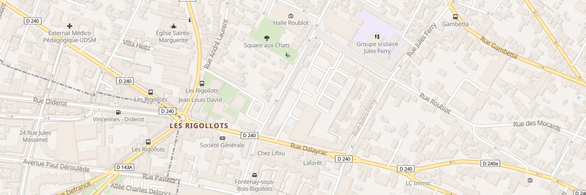 Plan du 30 Rue Eugène Martin à Fontenay-sous-Bois