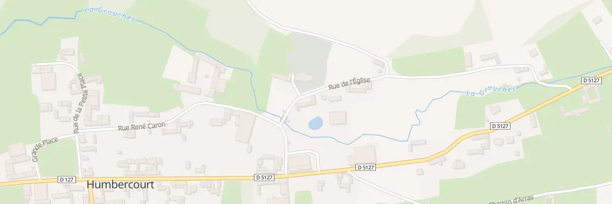 Plan du 1 Rue de l’Eglise à Humbercourt