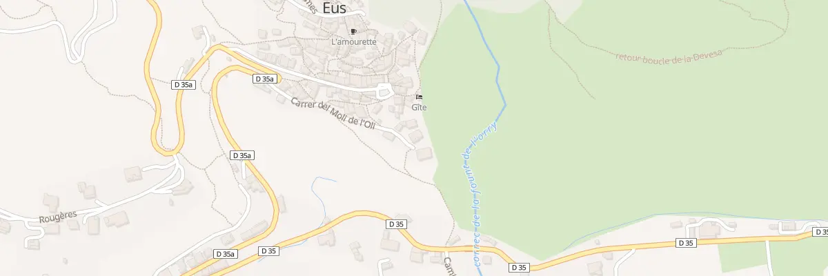 Plan du 242 Le Moulin à Eus