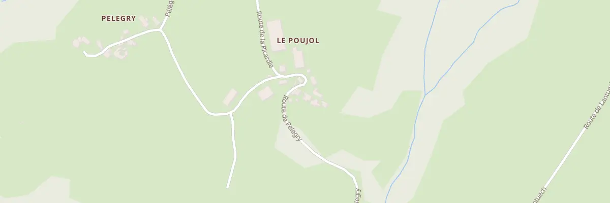 Plan du 5075 Le Poujol à Pruines