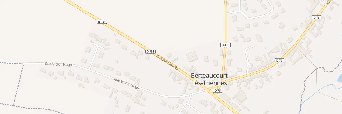Plan du 5092 Rue Jean Jaurès à Berteaucourt-lès-Thennes
