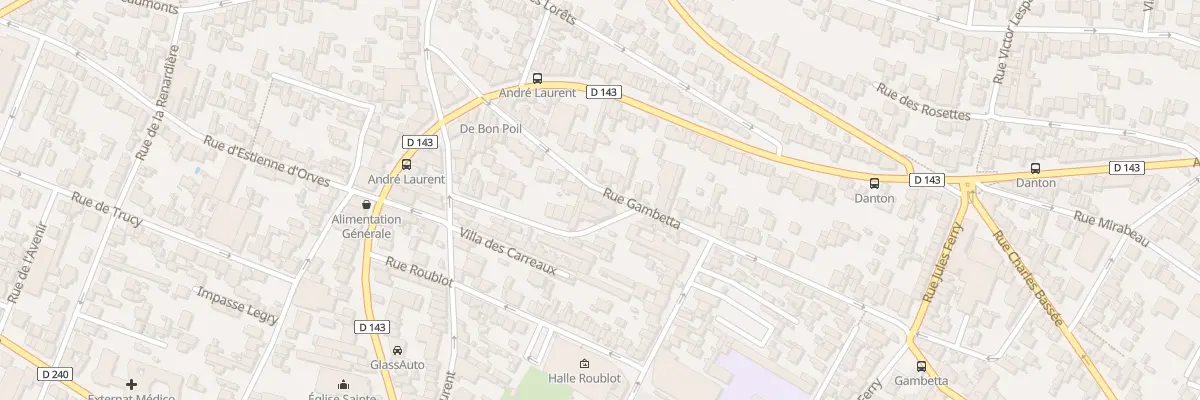 Plan du 135B Rue Gambetta à Fontenay-sous-Bois