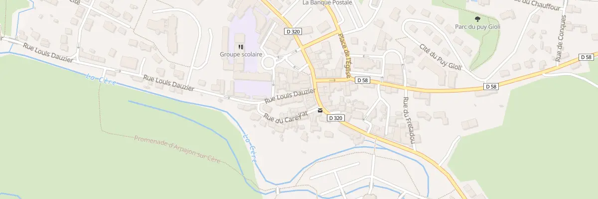 Plan du 4 Rue Louis Dauzier à Arpajon-sur-Cère