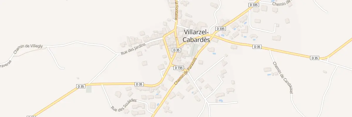 Plan du 14 Av du Minervois à Villarzel-Cabardès