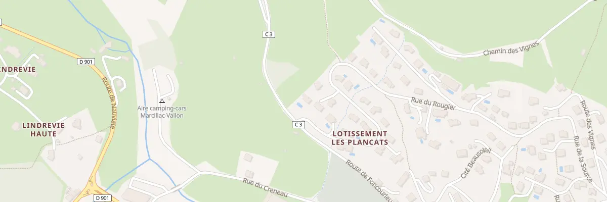 Plan du 5929 Les Plancats à Marcillac-Vallon