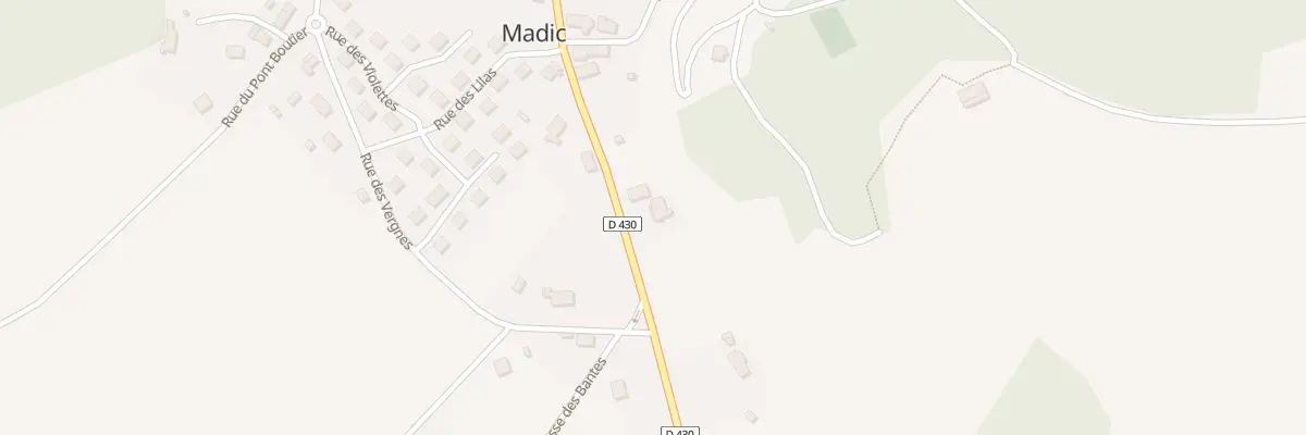 Plan du 291 Rue de Chabannes à Madic