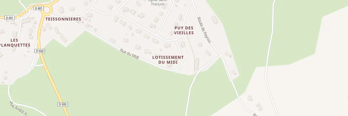 Plan du 6103 Lot Lotissement du Midi à Lafeuillade-en-Vézie