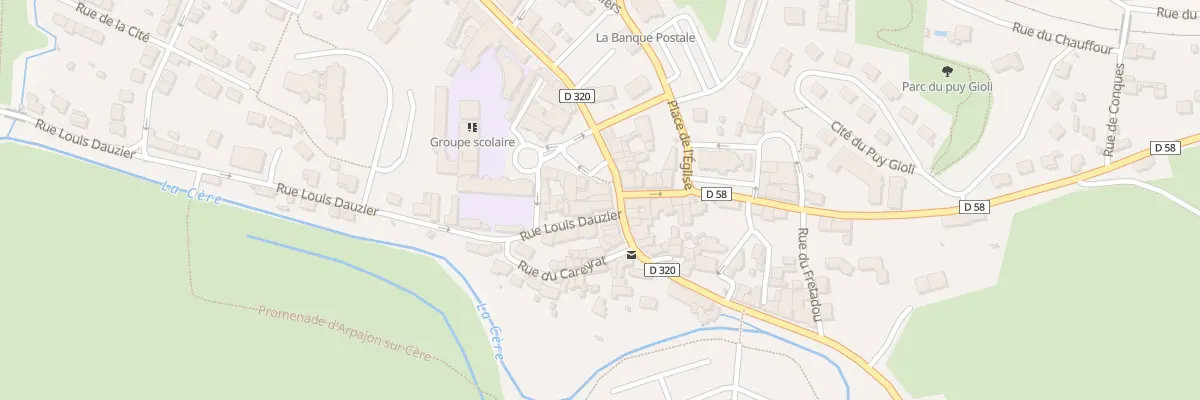 Plan du 36 Rue Felix Ramond à Arpajon-sur-Cère