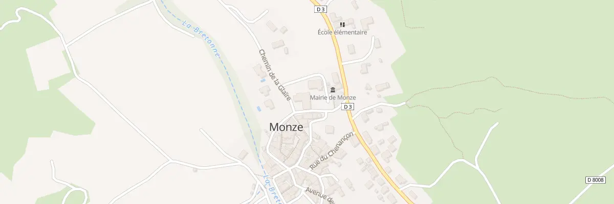 Plan de la Rue du Cinsault à Monze