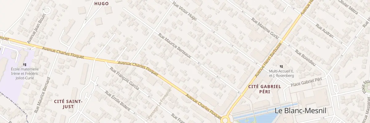 Plan du 27 Rue Maurice Berteaux au Blanc-Mesnil