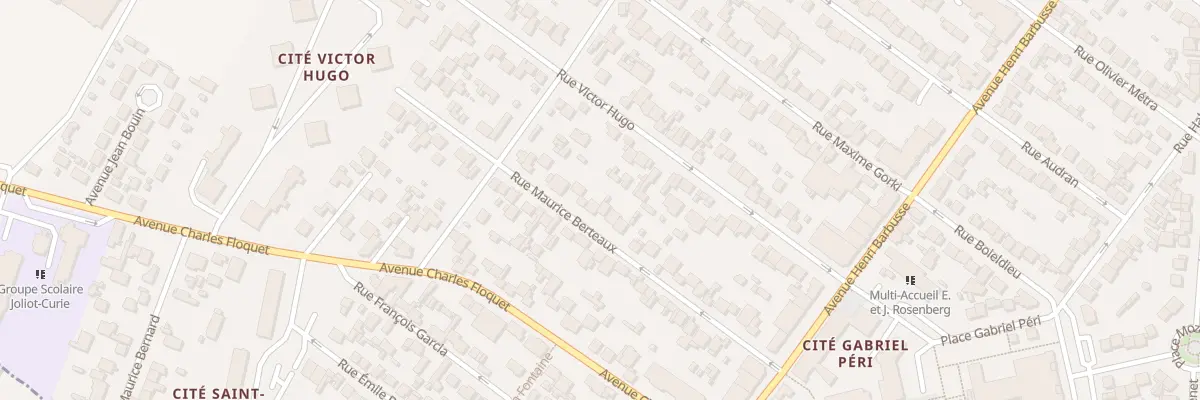 Plan du 34 Rue Maurice Berteaux au Blanc-Mesnil