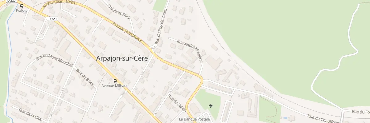 Plan du 8 Av Jean Jaurès à Arpajon-sur-Cère