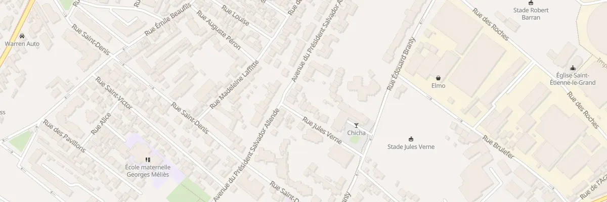 Plan du 3 Rue Jules Verne à Montreuil