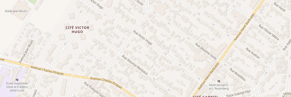 Plan du 33 Rue Victor Hugo au Blanc-Mesnil