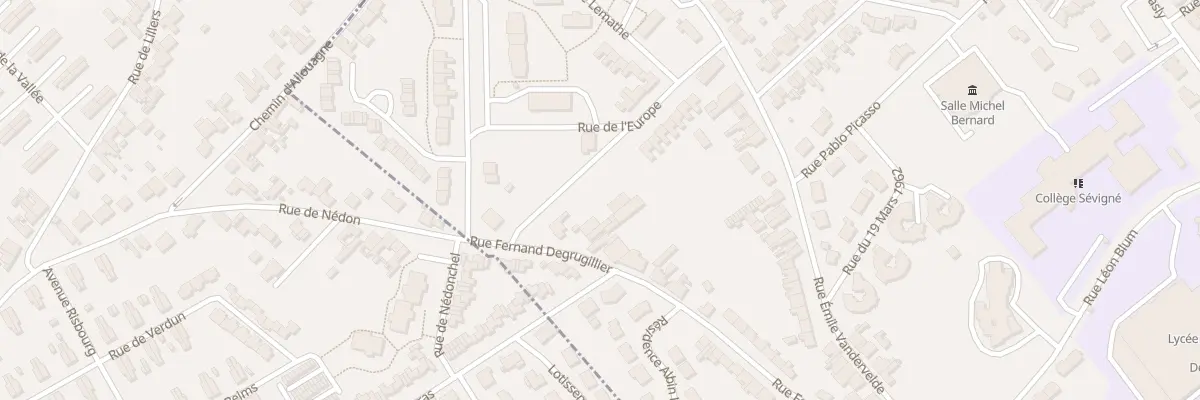 Plan du 54 Rue Fernand Degrugillier à Auchel