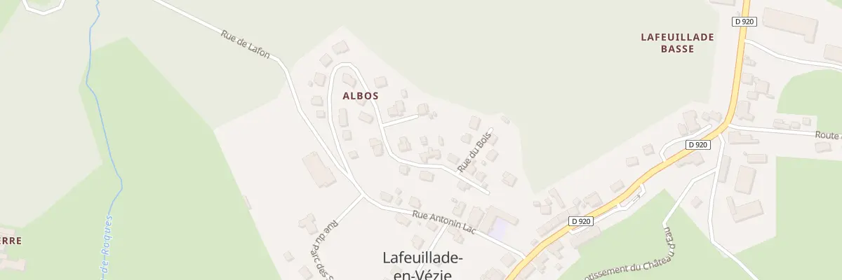 Plan du 13 Rue Albos à Lafeuillade-en-Vézie