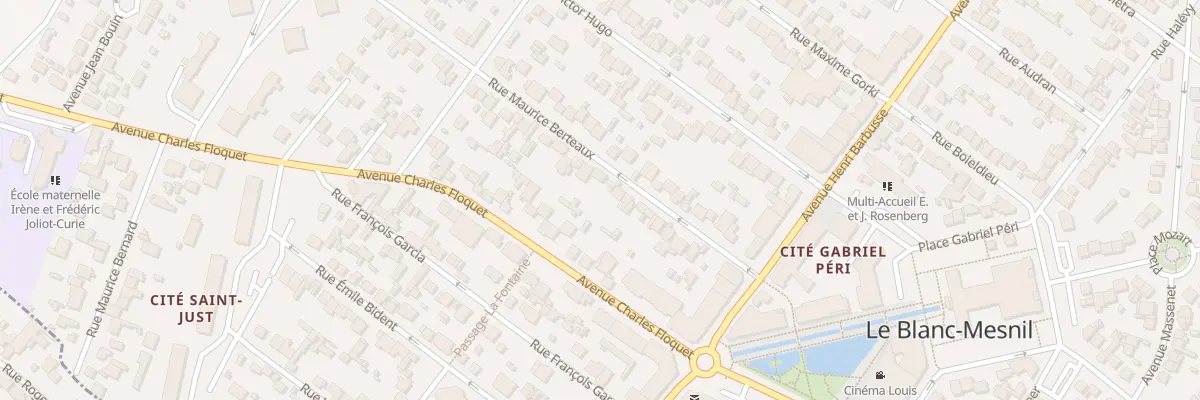 Plan du 21 Rue Maurice Berteaux au Blanc-Mesnil