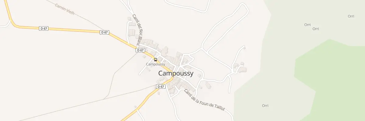 Plan du 23A Le Village à Campoussy