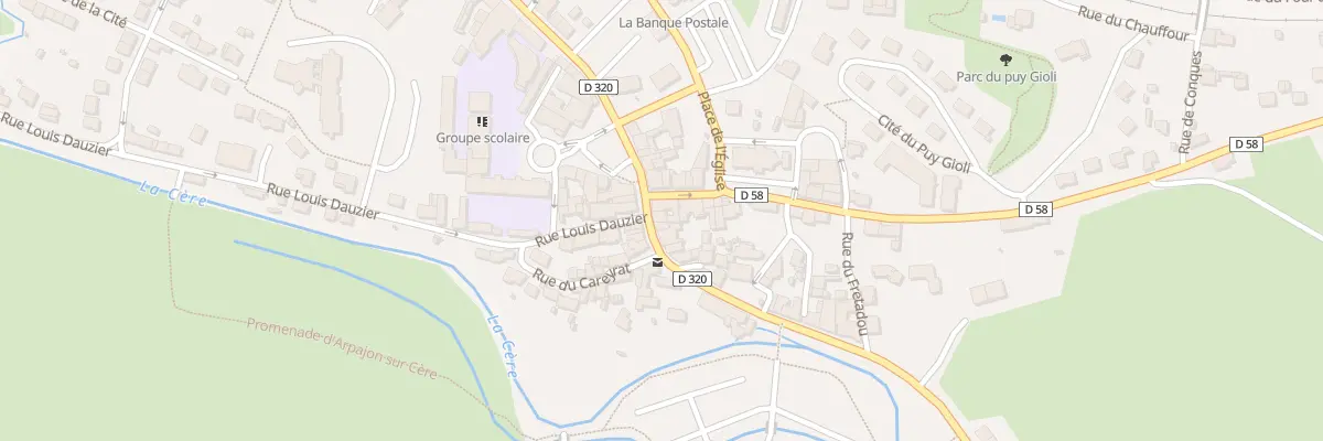Plan du 45 Rue Felix Ramond à Arpajon-sur-Cère
