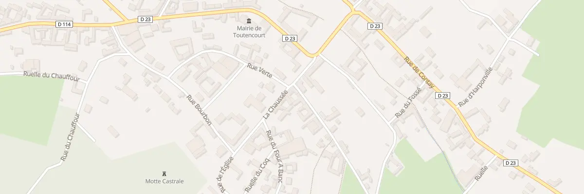 Plan du 9 Chs La Chaussee à Toutencourt