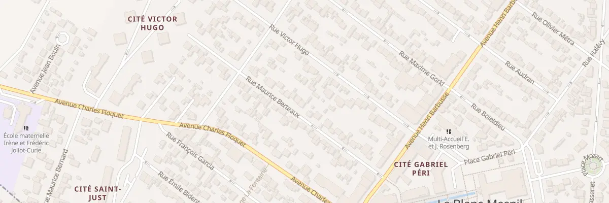 Plan du 28 Rue Maurice Berteaux au Blanc-Mesnil
