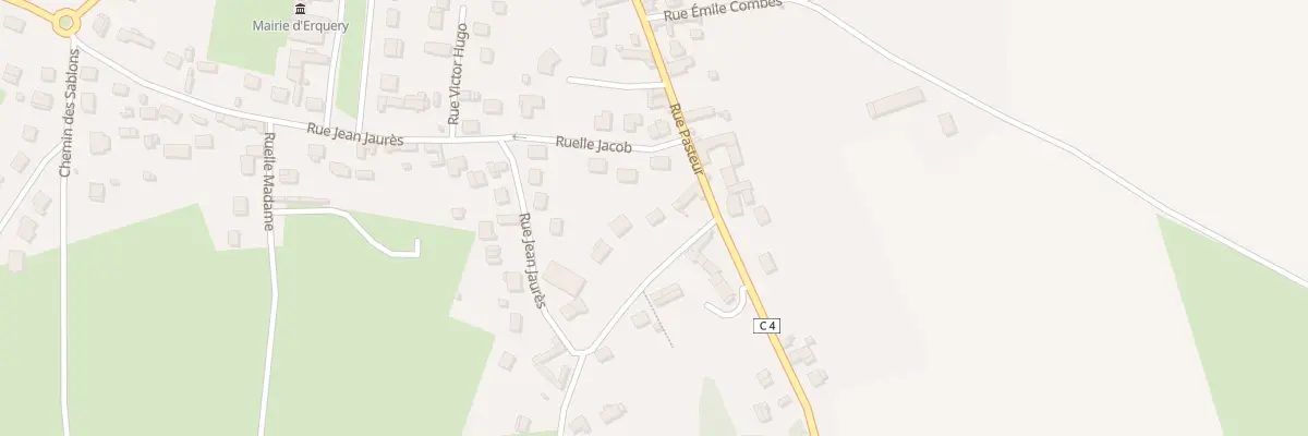 Plan du 2 Rue Anatole France à Erquery