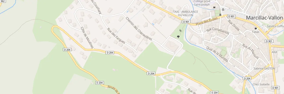 Plan du 9 Rue des Fargues à Marcillac-Vallon