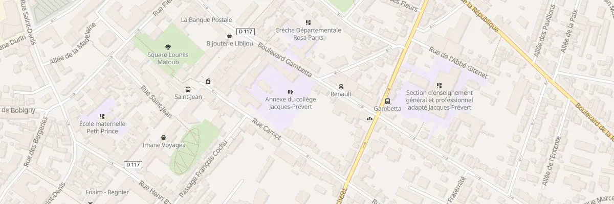 Plan du 18 Bd Gambetta à Noisy-le-Sec