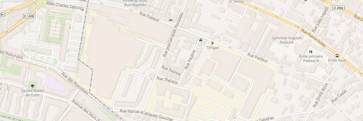 Plan du 11 Rue Pauline à Fontenay-sous-Bois