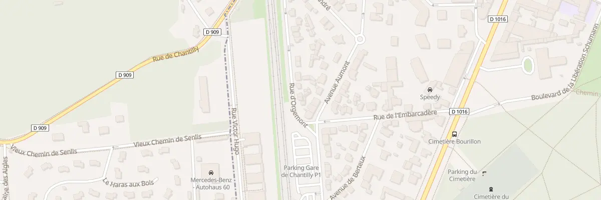 Plan du 30 Rue d’Orgemont à Chantilly
