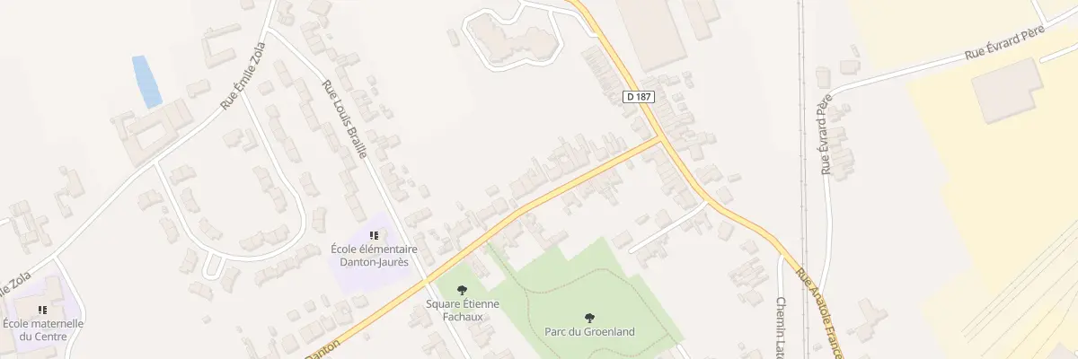 Plan du 501 Rue Danton à Isbergues