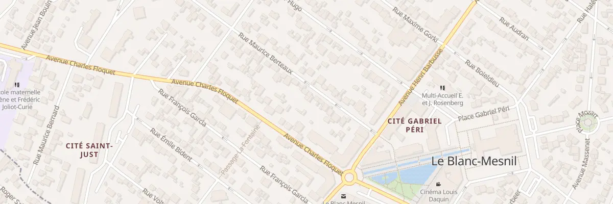 Plan du 17 Rue Maurice Berteaux au Blanc-Mesnil
