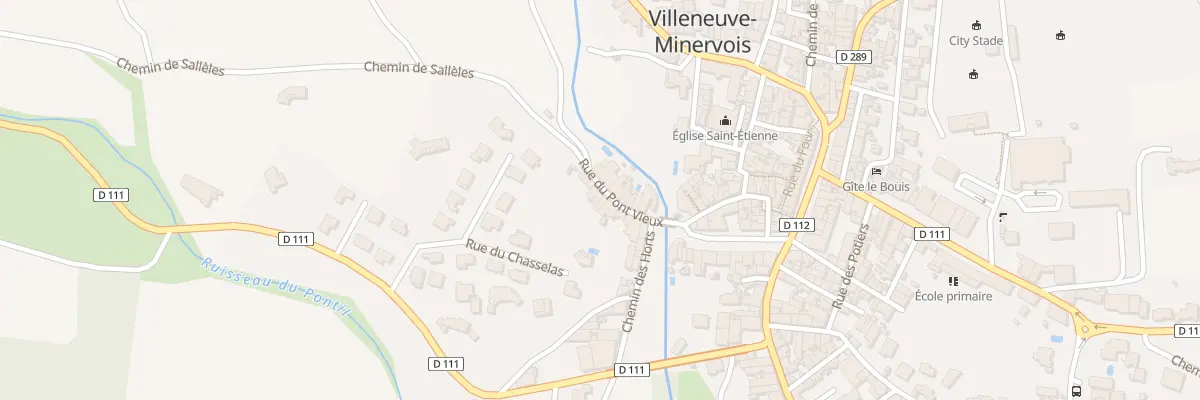 Plan du 15 Rue du Pont Vieux à Villeneuve-Minervois