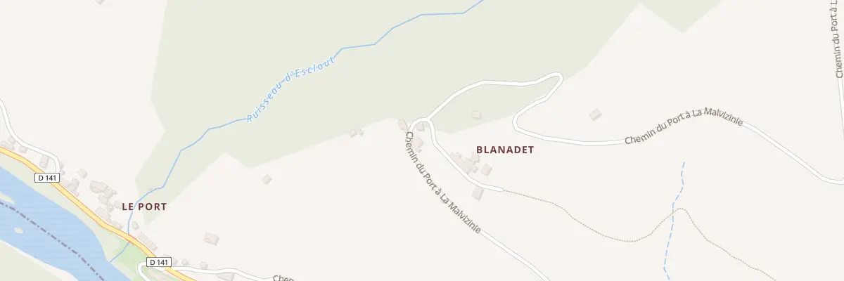 Plan du 6012 Blanadet à Vieillevie