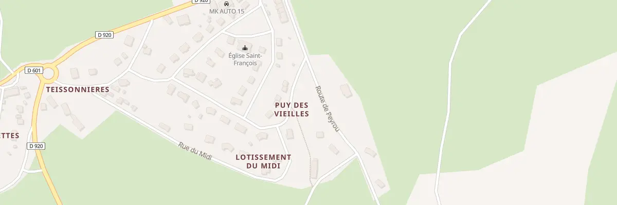 Plan du 6126 Rte de Peyrou à Lafeuillade-en-Vézie