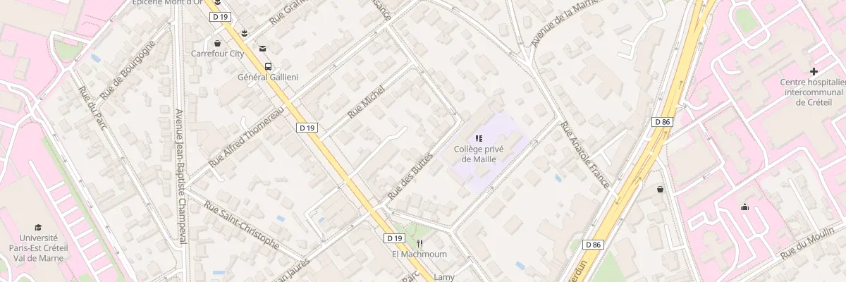 Plan du 7 Rue des Buttes à Créteil