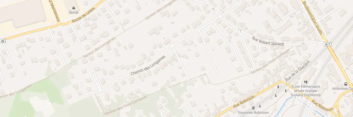 Plan du 25 Che des Longaines à Corbeil-Essonnes