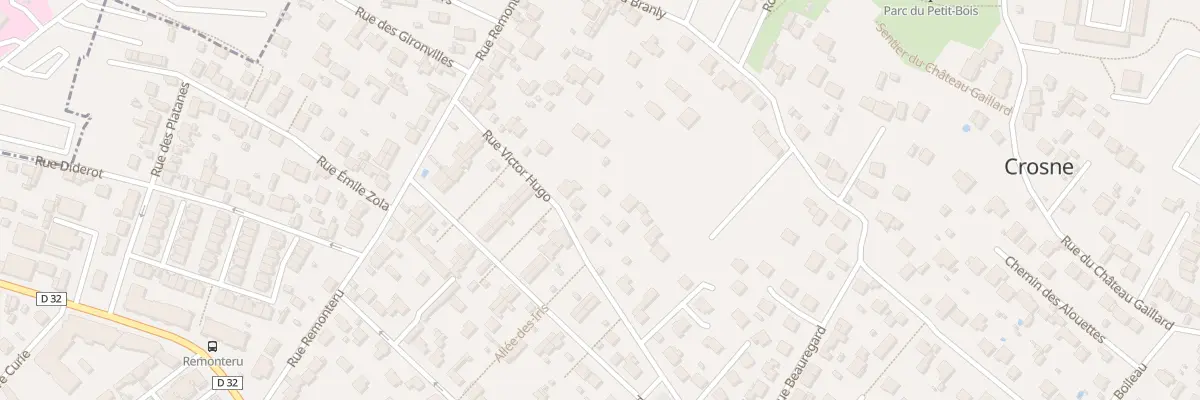 Plan du 84 Rue Victor Hugo à Crosne