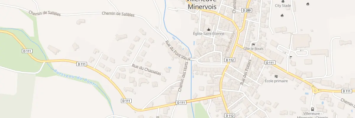 Plan du 7 Rue du Pont Vieux à Villeneuve-Minervois