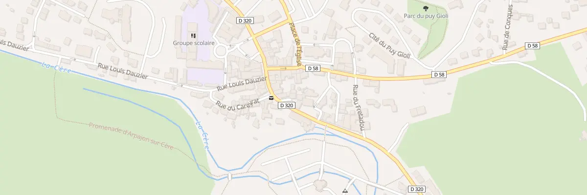 Plan du 33 Rue Felix Ramond à Arpajon-sur-Cère