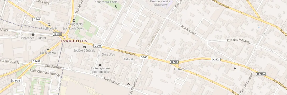 Plan du 3 Rue Jules Ferry à Fontenay-sous-Bois
