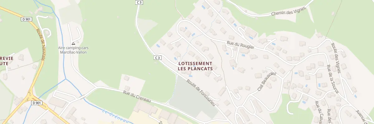 Plan du 5948 Les Plancats à Marcillac-Vallon