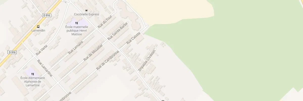 Plan du 3 Imp Chrétien Rue Raoul Briquet à Auchel