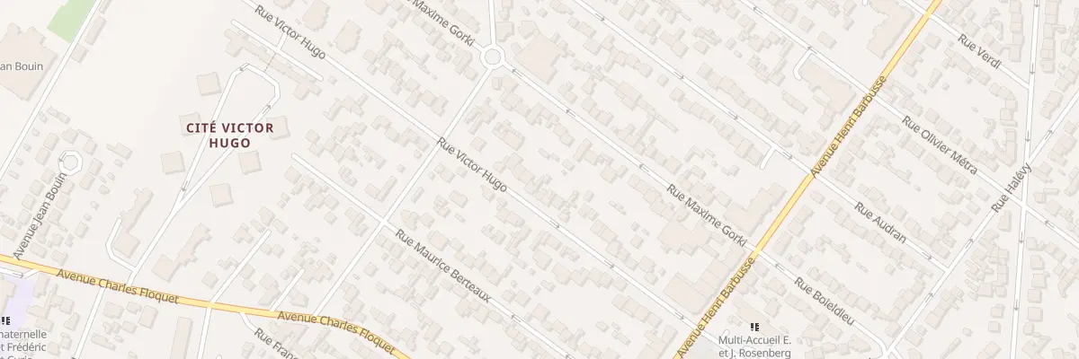 Plan du 34 Rue Victor Hugo au Blanc-Mesnil